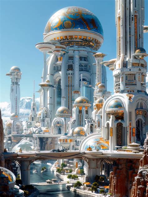 Facebook In Futuristic City Fantasy City Fantasy Landscape