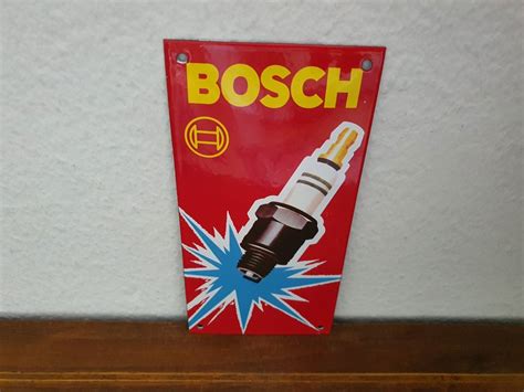 Emailschild Bosch Zündkerze Logo Emaille Schild Reklame Kaufen auf