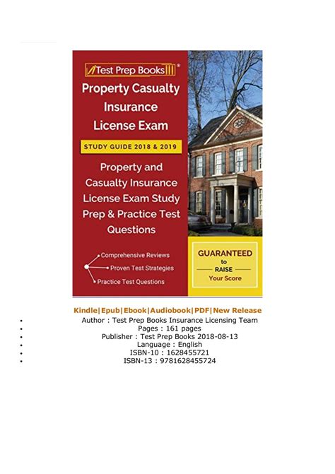 Pdf Property Casualty Insurance License Exam Study Guide 2018 2019