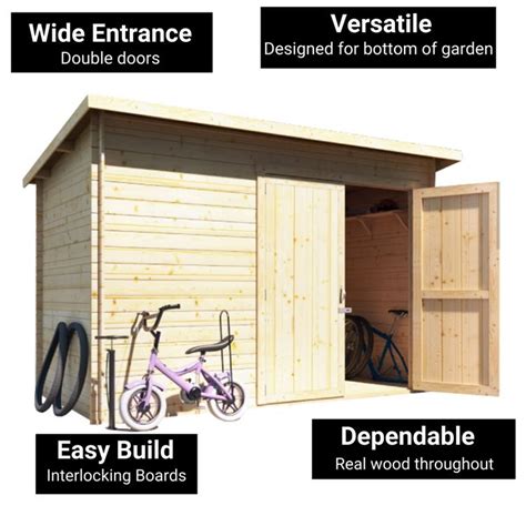 BillyOh Heavy Duty Pent Windowless Log Cabin Store