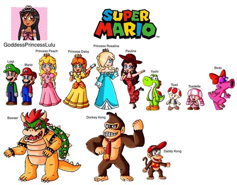 Super Mario Characters by GoddessPrincessLulu by leonsart933838 on ...