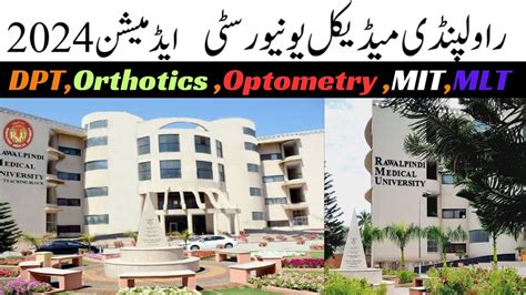 Rawalpindi Medical University Rmu Dpt Bsc Hons Allied Health