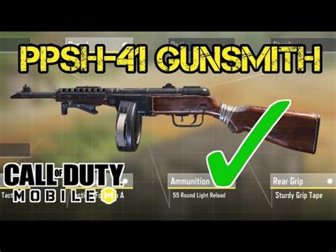 New PPSh 41 SMG Gunsmith Gameplay In COD Mobile Call Of Duty Mobile