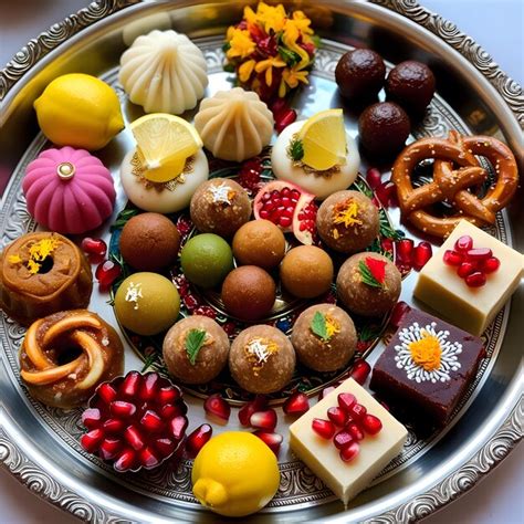 indian sweets bright color premium ai generated image
