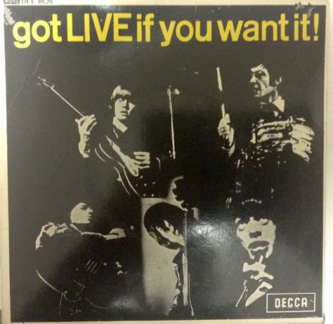 The Rolling Stones Got Live If You Want It Vinyl Discogs