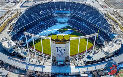 Truman Sports Complex Kansas City Vanuit De Lucht Nog Mooier