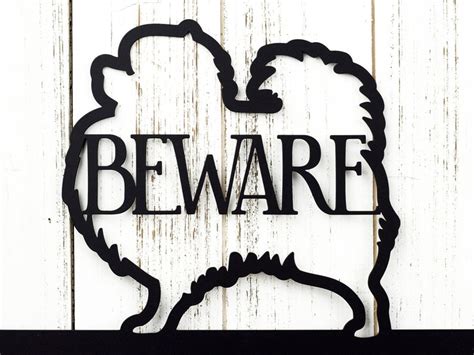 Pomeranian Sign Metal Wall Art Outdoor Wall Decor Dog Etsy