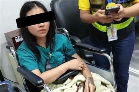 Disturbed Vietnamese Woman Undresses Roams Naked At Departure Area Of