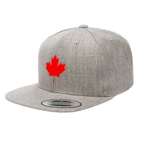 Canada Maple Leaf Flag Premium Snapback Canadian Hat 6089m Official