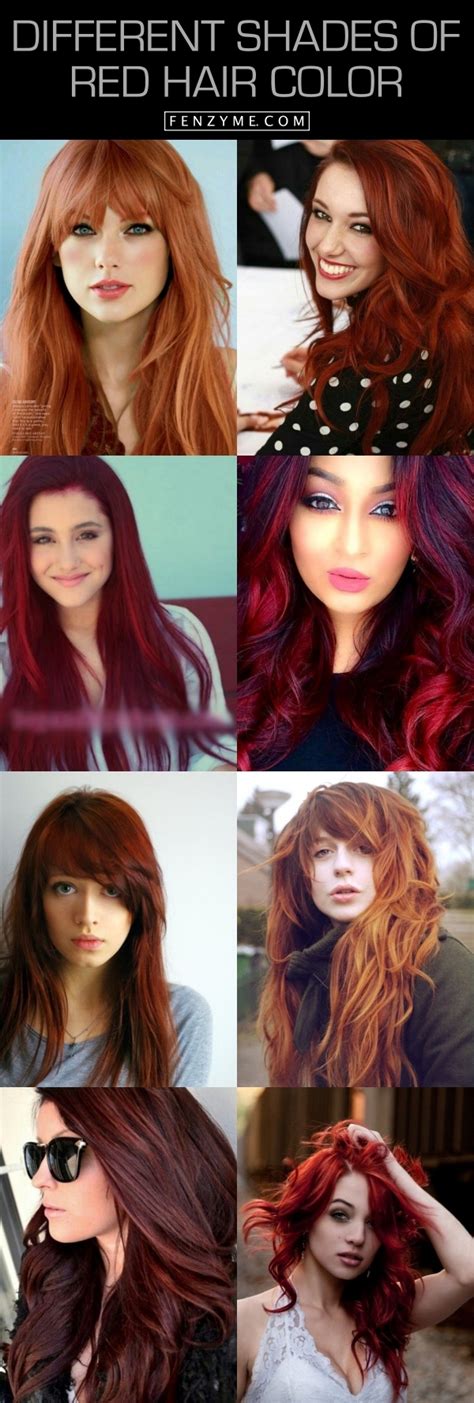 Reasons To Dye Red Different Shades Of Red Hair Color