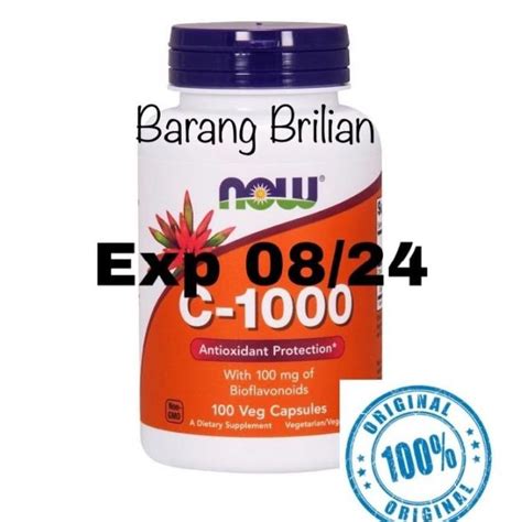 Jual NOW FOODS VITAMIN C 1000 MG ANTIOXIDANT PROTECTION BIOFLAVONOIDS