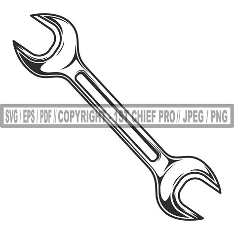 Wrench Svg or Spanner SVG, Wrench Svg, Spanner Svg, Wrench Clipart ...