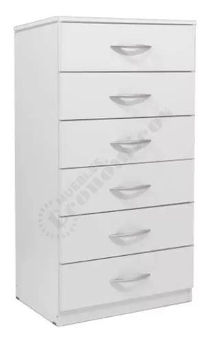 Cajonera 6 Cajones Chifonier Melamina Cómoda Mueble Armado