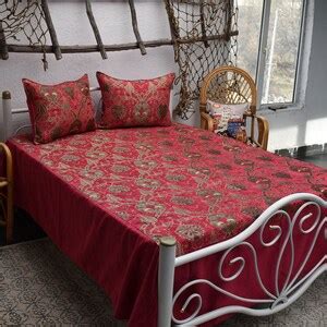 Hot Pink Color Queen Size Bedding Set FREE SHIPPING 87 Inch X 110 Inch Home Decor Bed Cover Set