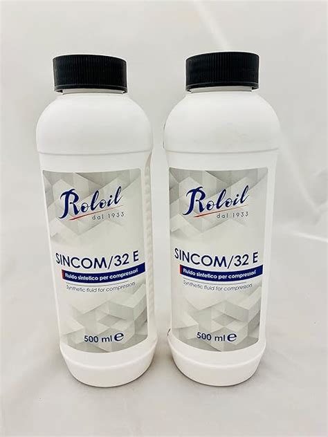 2 X Sincom 32E Synthetic Compressor Oil 0 5 Litre Value Pack Amazon