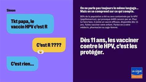 Vaccination Hpv Le Volet 3 De La Campagne De Sensibilisation Ligue