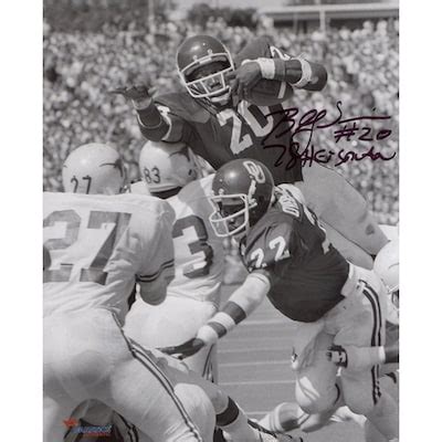 Billy Sims Oklahoma Sooners Autographed 8" x 10" Leaping Photograph ...