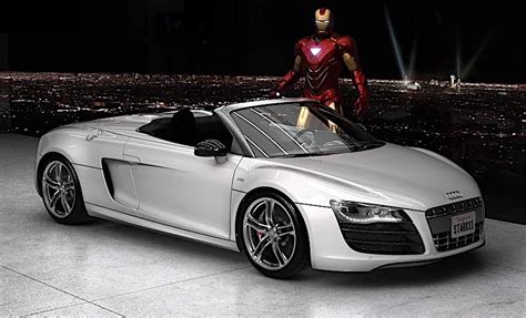 Blown Up Iron Man Audi R V On Display At The Petersen Museum