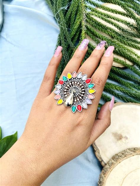 Multi Mayur Ring Sajana By Shagun