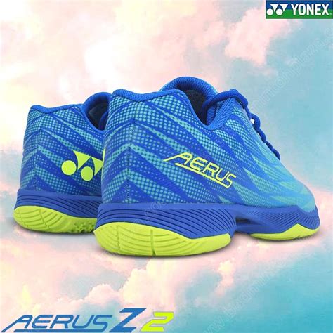 Badminton Shoes Yonex Mens Unisex Yonex Power Cushion Aerus Z2 Mens Cyan Shbaz2mex