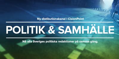 Cision Lanserar Ny Distributionskanal Med Inriktning P Politik Och