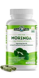 Amazon Moringa Capsules By Pura Vida Moringa Organic Moringa