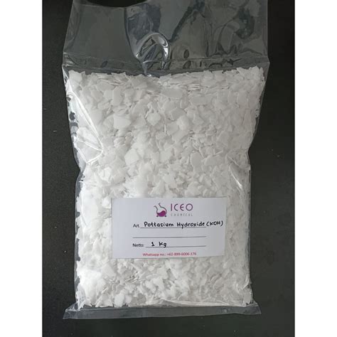 Jual Kalium Hidroksida 90 Potassium Hydroxide 90 KOH 1 Kg