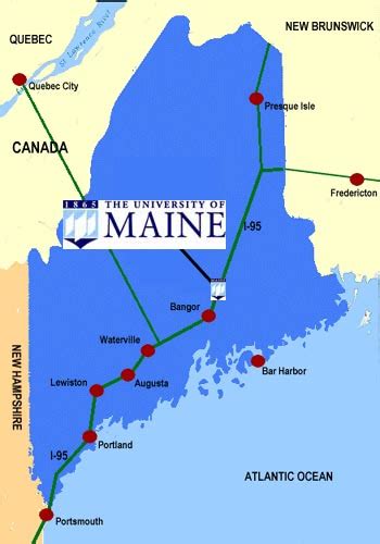 DIRECTIONS TO THE UNIVERSITY OF MAINE CAMPUS