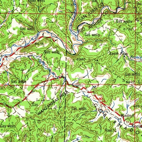 Aztec Nm Co 1965 250000 Scale Map By United States Geological