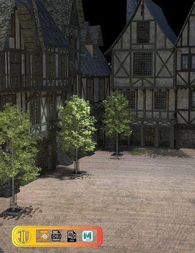 Medieval Village 3D Model 3D model | CGTrader