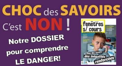 Choc Des Savoirs Comprendre Alerter Combattre Fsu Snuipp