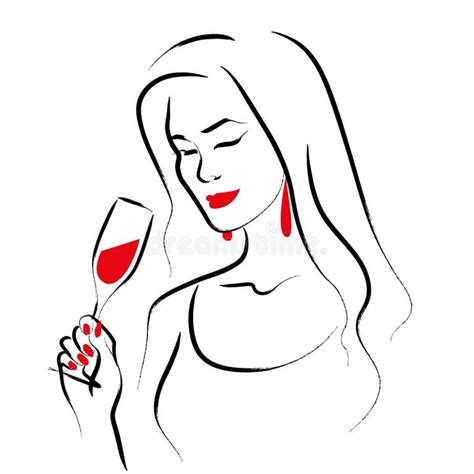 Hand Holding Wine Glass Stock Illustrations 4 007 Hand Holding Wine