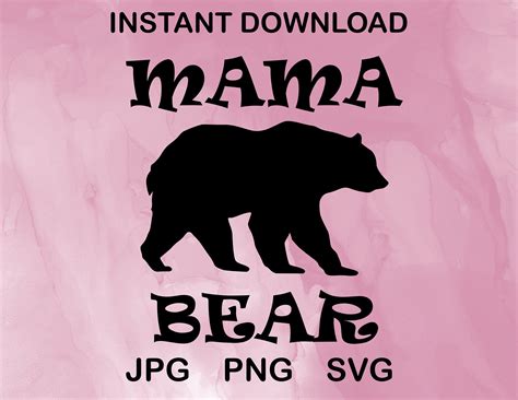 Mama bear svg file mom shirt design cricut mama bear cricut cut file – Artofit