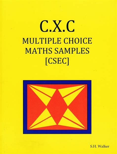 Cxc Multiple Choice Math Samples S Walker Booksmart