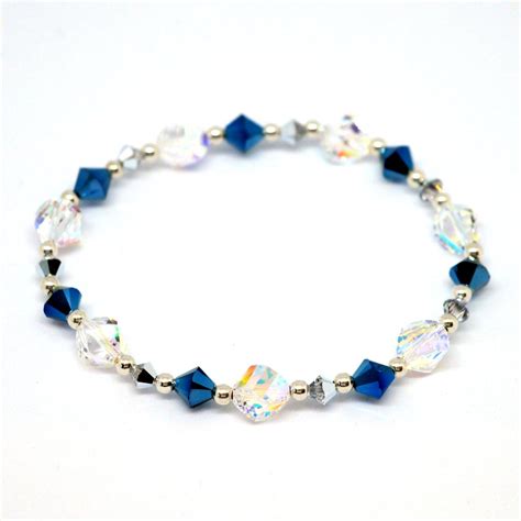 Bracelet Cristal Bleu Nuit