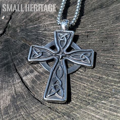 Celtic Knot Cross Pendant Etsy