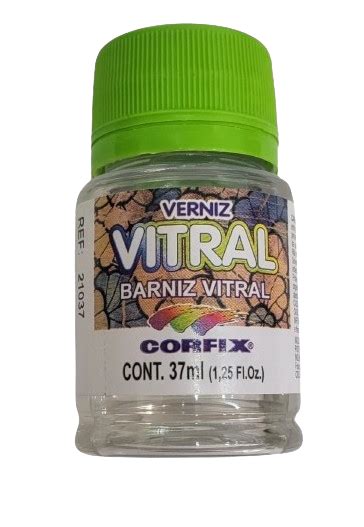 PACK 6 BARNIZ VITRAL INCOLORO 37 ML CORFIX Somos Arte