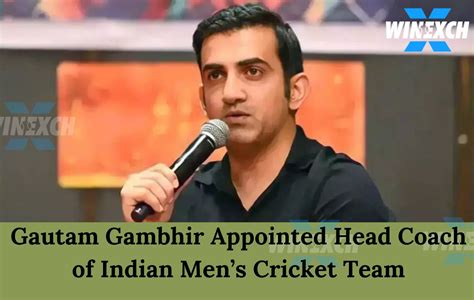 Gautam Gambhir As New Head Coach Of Indian Cricket Team