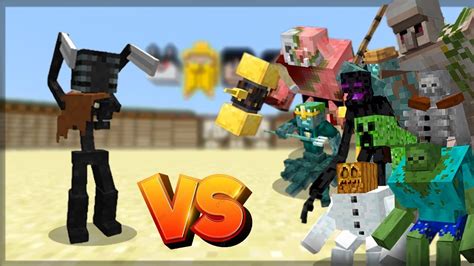 Minecraft MORBID HARVESTER VS TODOS OS MUTANTES BATALHA DE MOBS