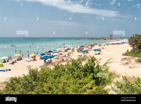 Torre Lapillo Porto Cesareo Province Of Lecce Salento Apulia Stock