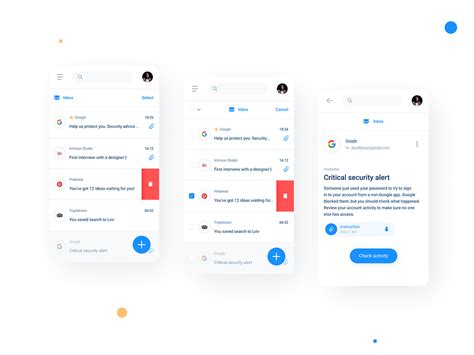 Mobile Email Inbox By Andrii Kozakov On Dribbble