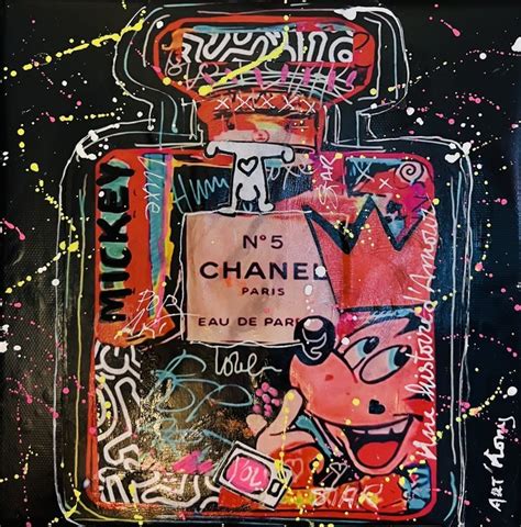 Mickey Love Chanel Pop Art By Art Mony Buy Art Online Rise Art