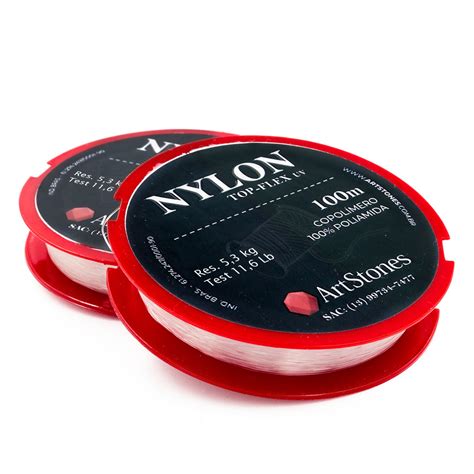 Fio De Nylon Mm Cristal Rolo Metros Artstones