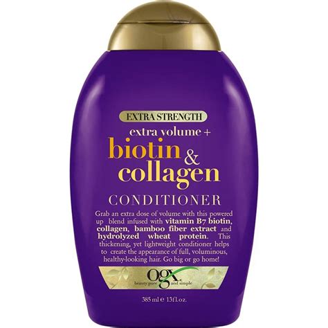 Ogx Biotin Collagen Extra Strength Conditioner 385ml Woolworths