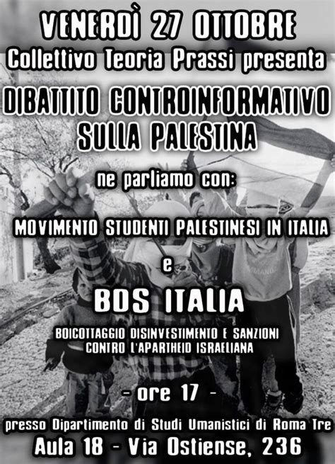 Roma Al Fianco Del Popolo Palestinese Nonostante La Repressione