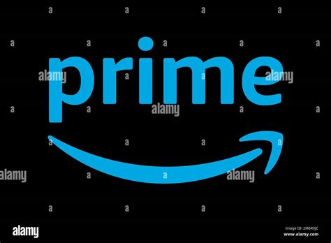 Amazon Prime, Logo, Fondo negro Fotografía de stock - Alamy