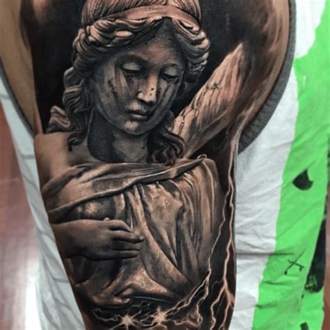 Crying Angel Tattoo