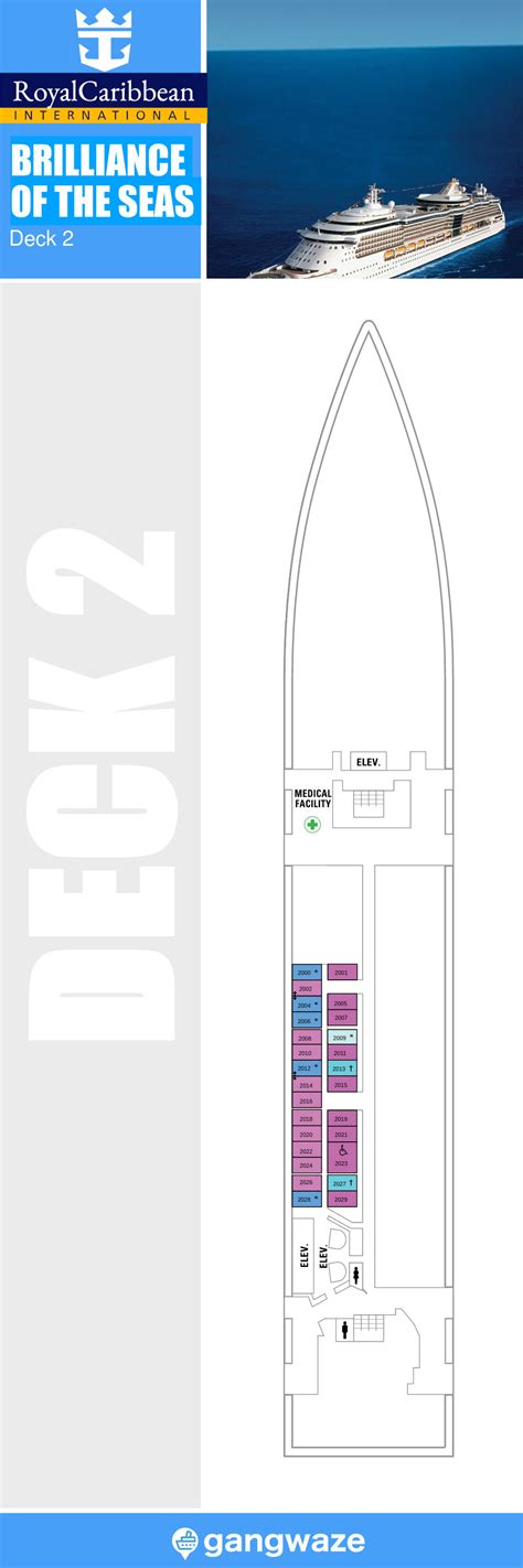 Brilliance Of The Seas Deck 2 Activities And Deck Plan Layout