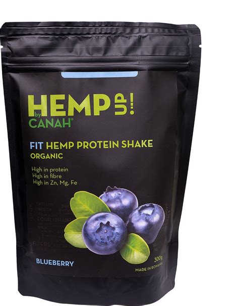 Canah Blauwe Bessen Eiwit Shake Bio Organic Hemp Protein