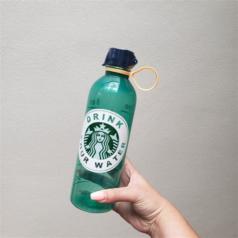 Starbucks 24oz Plastic Reusable Water Bottle Customized Water Etsy